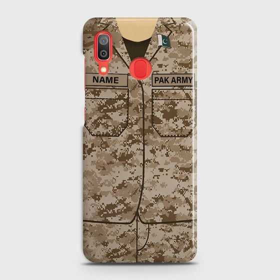 SAMSUNG GALAXY A20 Army Costume with custom name Case