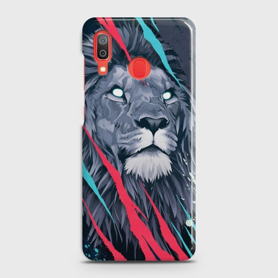 SAMSUNG GALAXY A20 Abstract Animated Lion Case