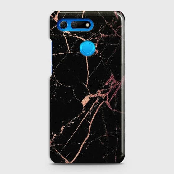 HUAWEI HONOR VIEW 20 Black Rose Gold Marble Case