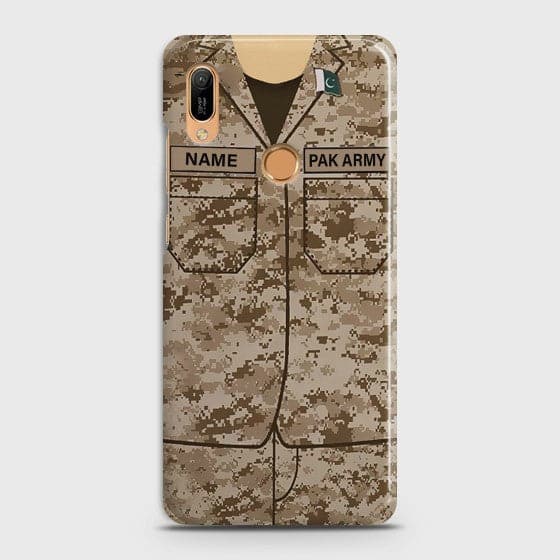HUAWEI Y6 PRIME 2019 Army Costume with custom Name Case