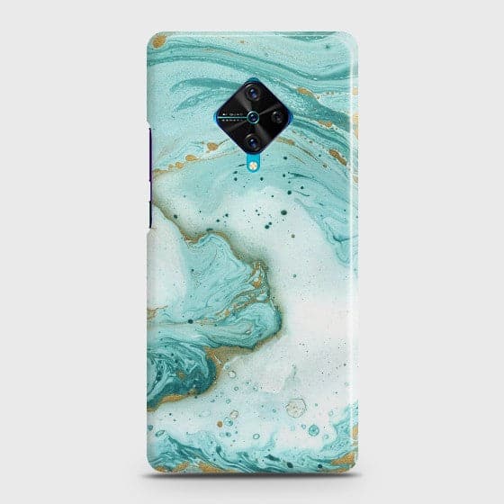 Vivo Y51 Aqua Blue Marble Case