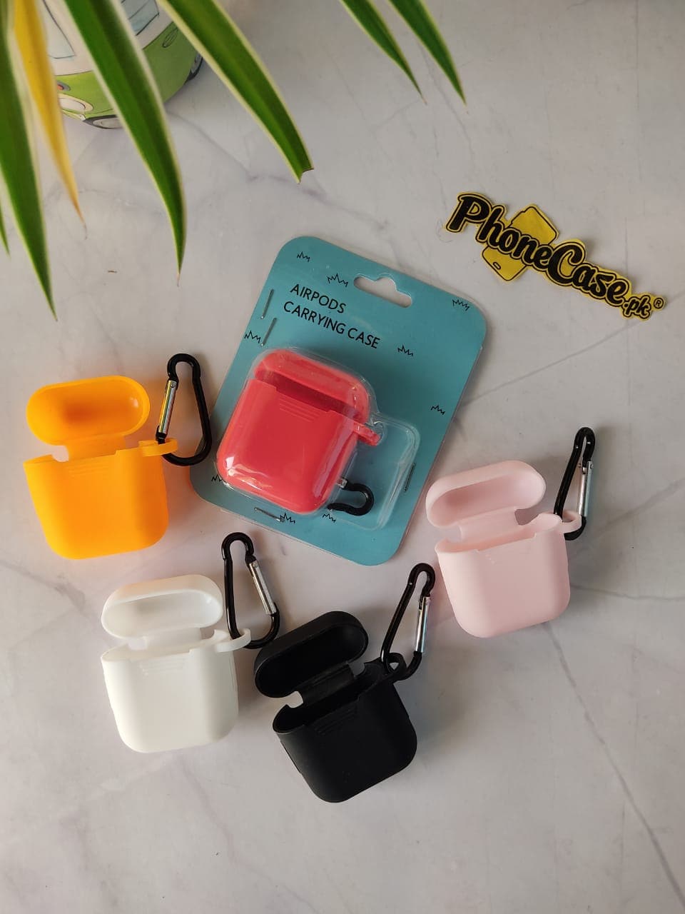 Apple AirPods 1/2 Silicone Shockproof Cover with Anti-Lost Buckle