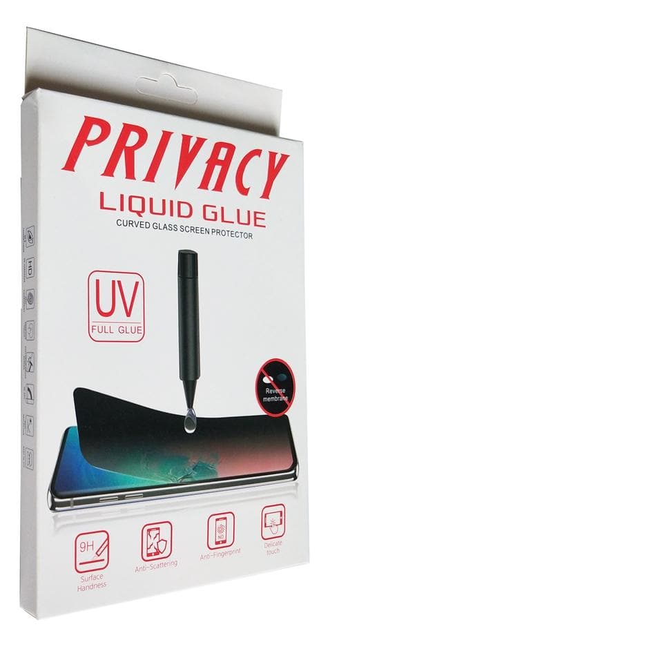 Anti Peep Privacy UV liquid glue Tempered Glass Screen Protector Samsung Models