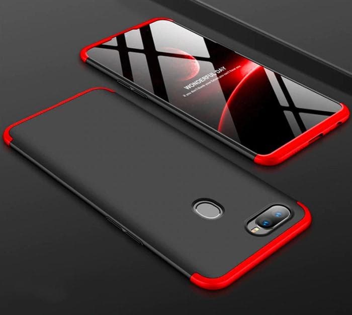 Oppo All Gkk Branded 3 In 1 Cases Hybrid Case Oppo F9 / Red+Black