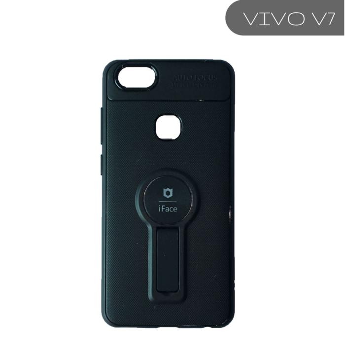 Vivo Iface Branded Shock Proof Case With Kickstand V7 / Black