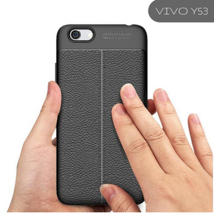 Vivo Leather Carbon Protective Tpu Soft Case Y53