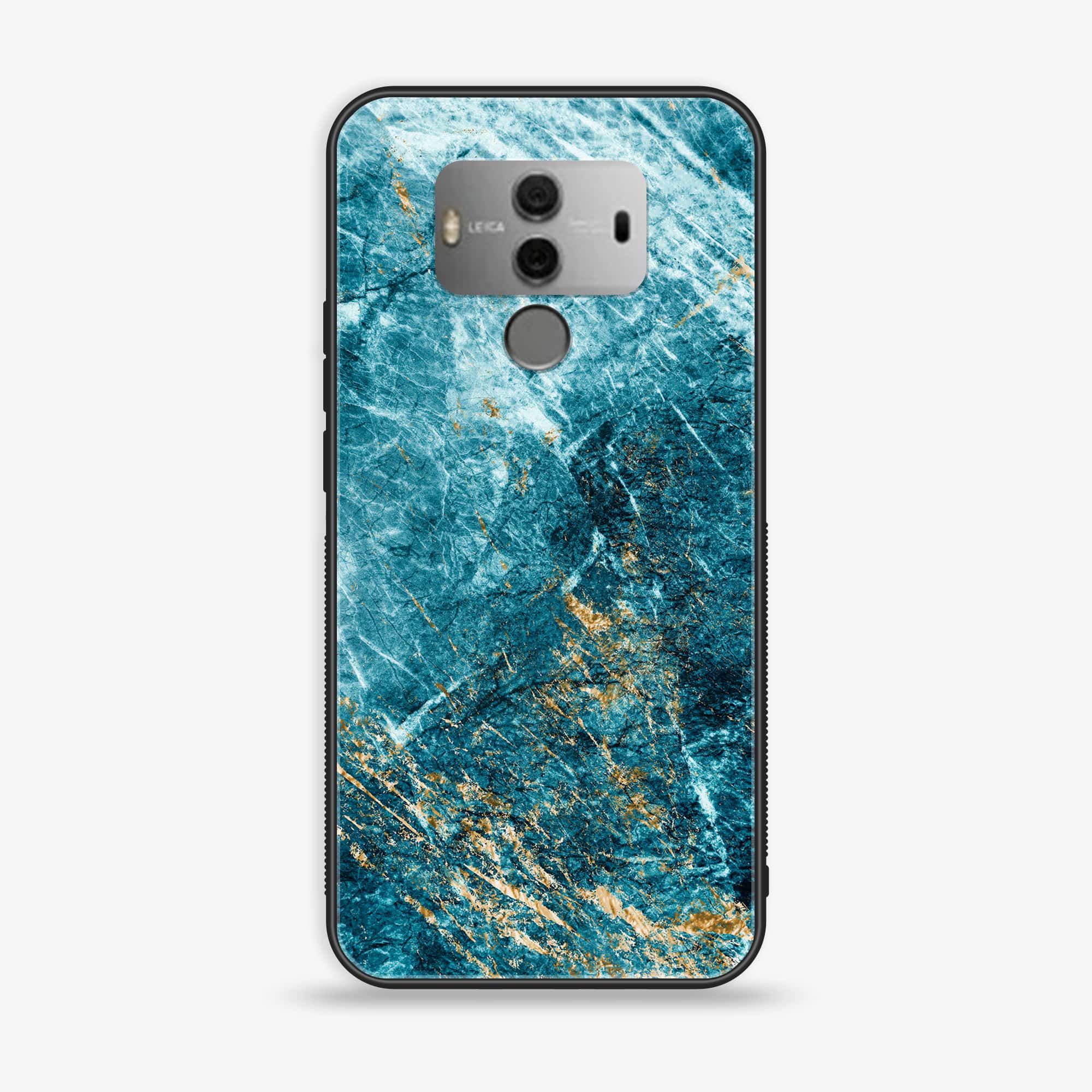 Huawei Mate 10 Pro - Blue Marble Series V 2.0- Premium Printed Glass soft Bumper shock Proof Case