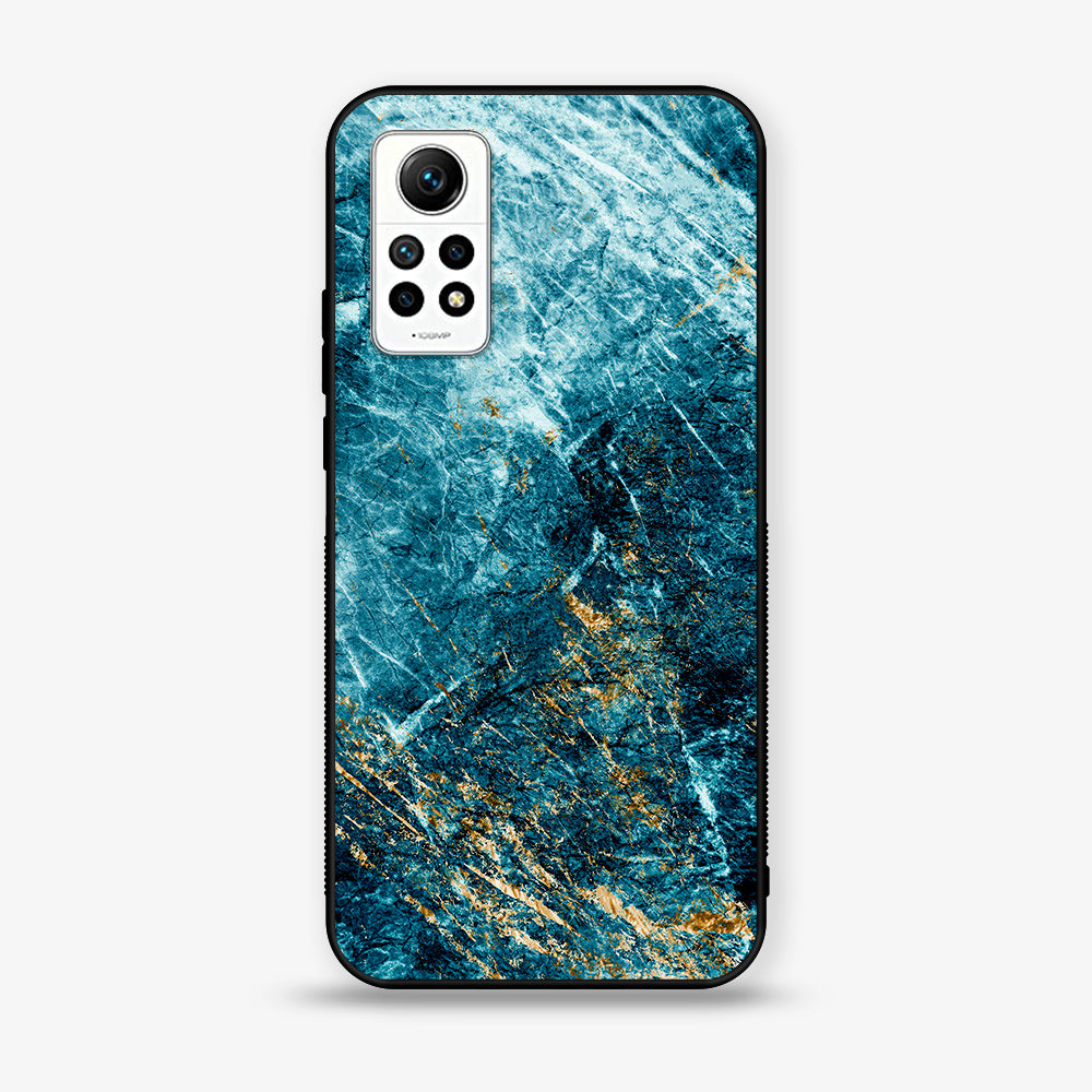 Xiaomi Redmi Note 12 Pro - Blue Marble Series V 2.0 - Premium Printed Glass soft Bumper shock Proof Case