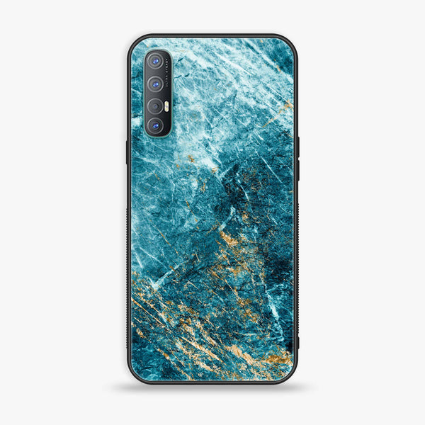 Oppo Find X2 Neo - Blue Marble V 2.0 - Premium Printed Glass soft Bumper shock Proof Case