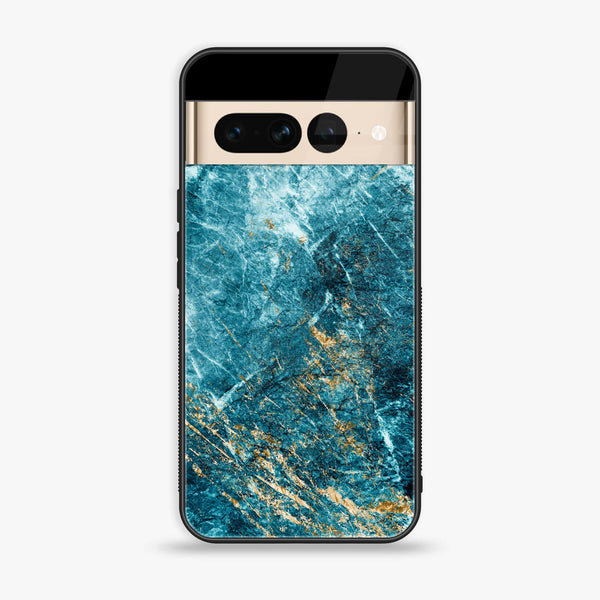 Google Pixel 7 Pro - Blue Marble V 2.0 Design 10  - Premium Printed Glass soft Bumper shock Proof Case  CS-25428