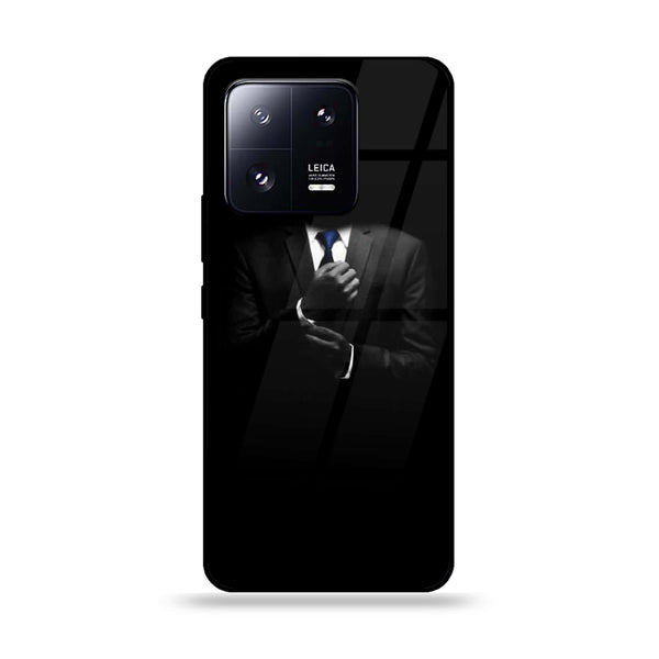 Xiaomi 13 Pro - Black Art Series - Premium Printed Glass soft Bumper shock Proof Case