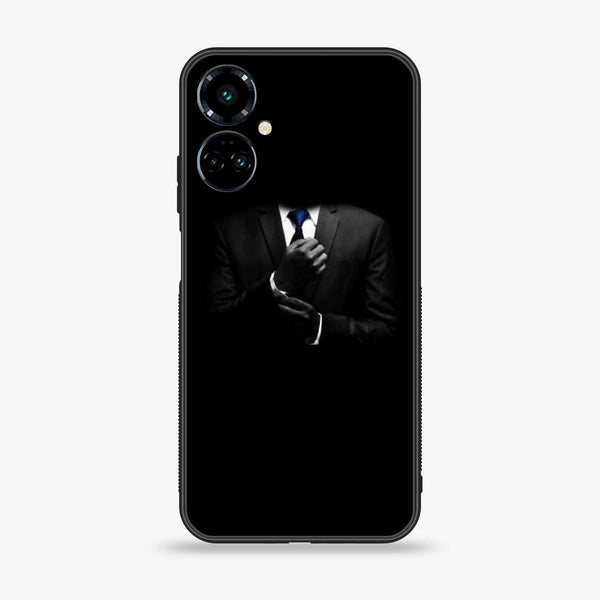 Tecno Camon 19 Pro Mondrian Black Art series Premium Printed Glass soft Bumper shock Proof Case