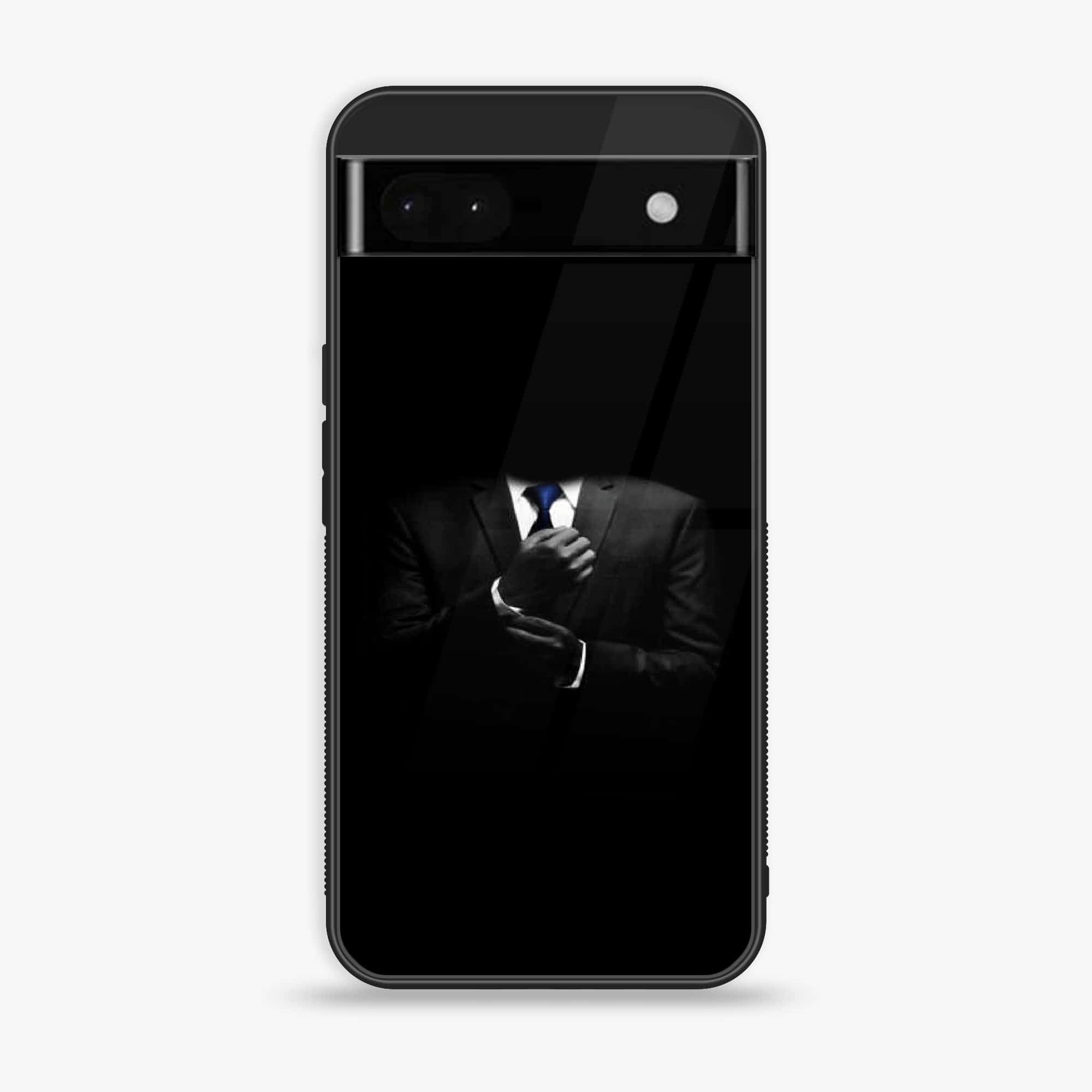 Google Pixel 6A - Black Art Series - Premium Printed Glass soft Bumper shock Proof Case