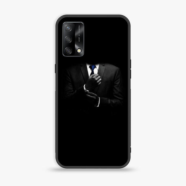 Oppo F19s  - Black Art Series - Premium Metal Printed soft Bumper shock Proof Case