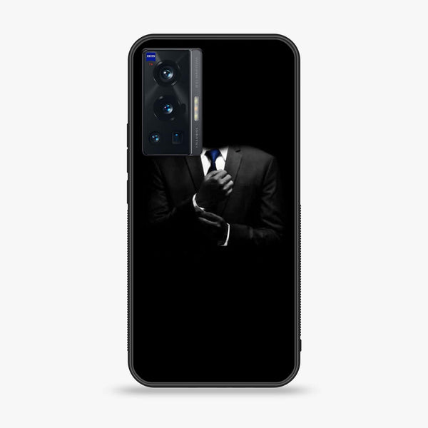 Vivo X70 Pro - Black Art Series - Premium Printed Glass soft Bumper shock Proof Case