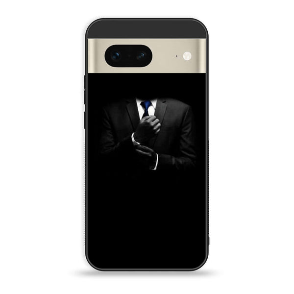 Google Pixel 7 - Black Art Series - Premium Printed Glass soft Bumper shock Proof Case