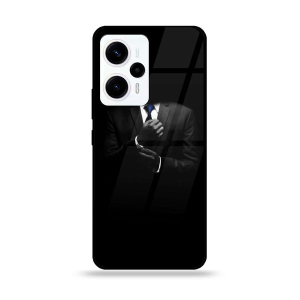 Xiaomi Poco F5 - Black Art Series - Premium Printed Glass soft Bumper shock Proof Case