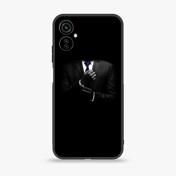 Tecno Camon 19 Neo Black Art Series Premium Printed Glass soft Bumper shock Proof Case