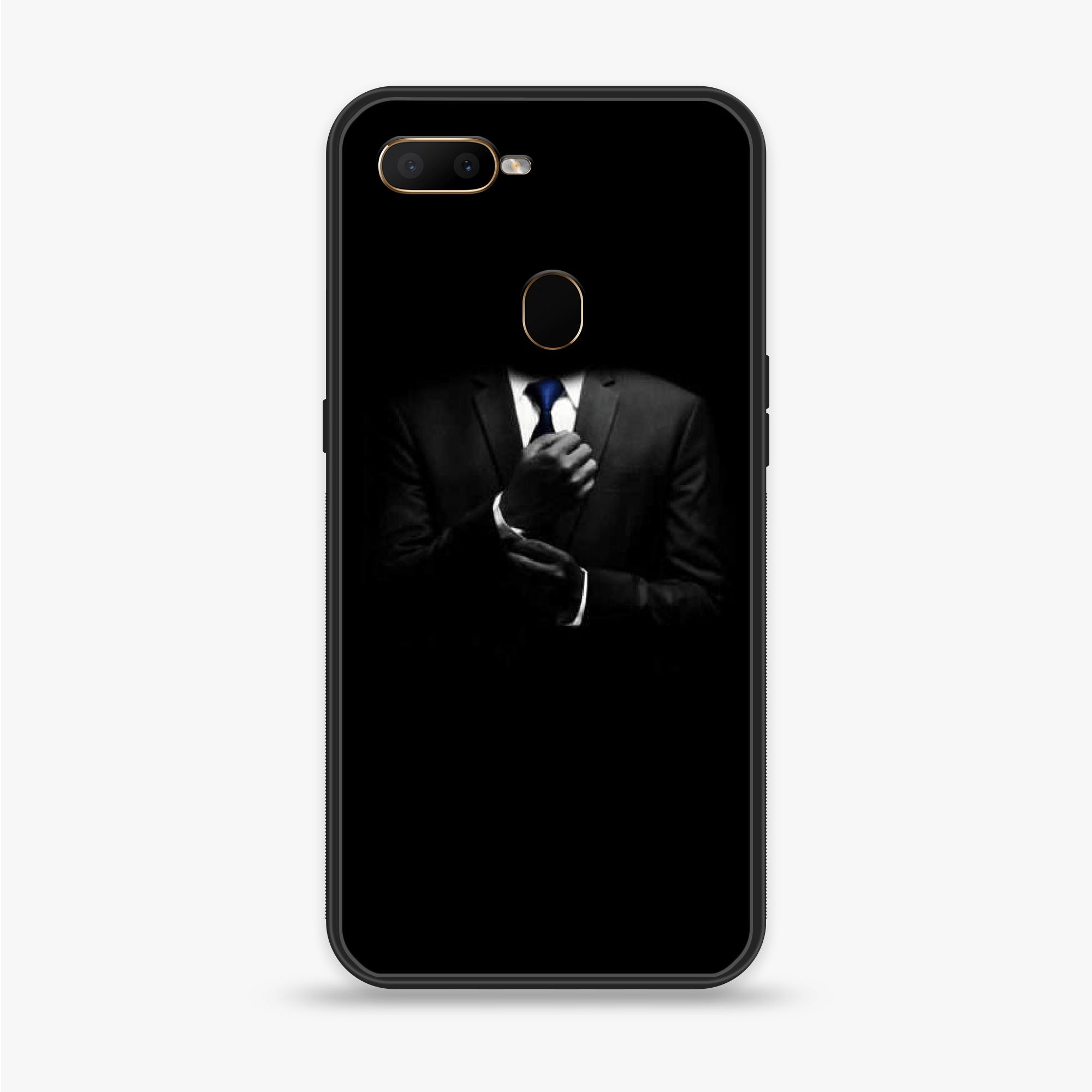 Oppo A12  - Black Art Series - Premium Printed soft Bumper shock Proof Case