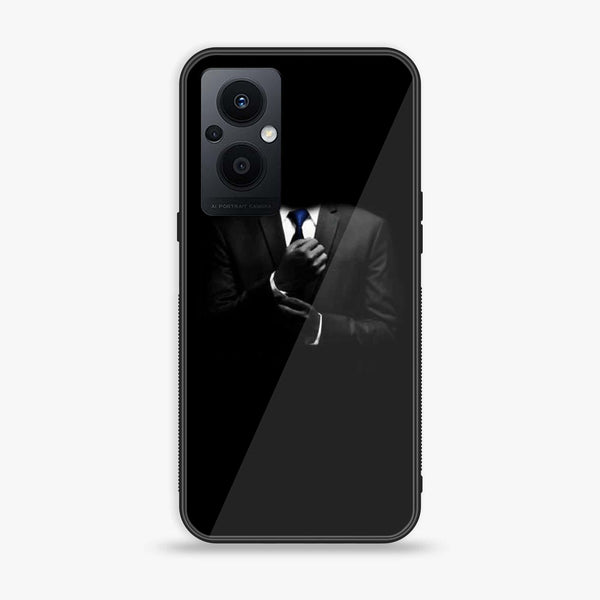 Oppo F21 Pro 5G - Black Art Series - Premium Printed Glass soft Bumper shock Proof Case