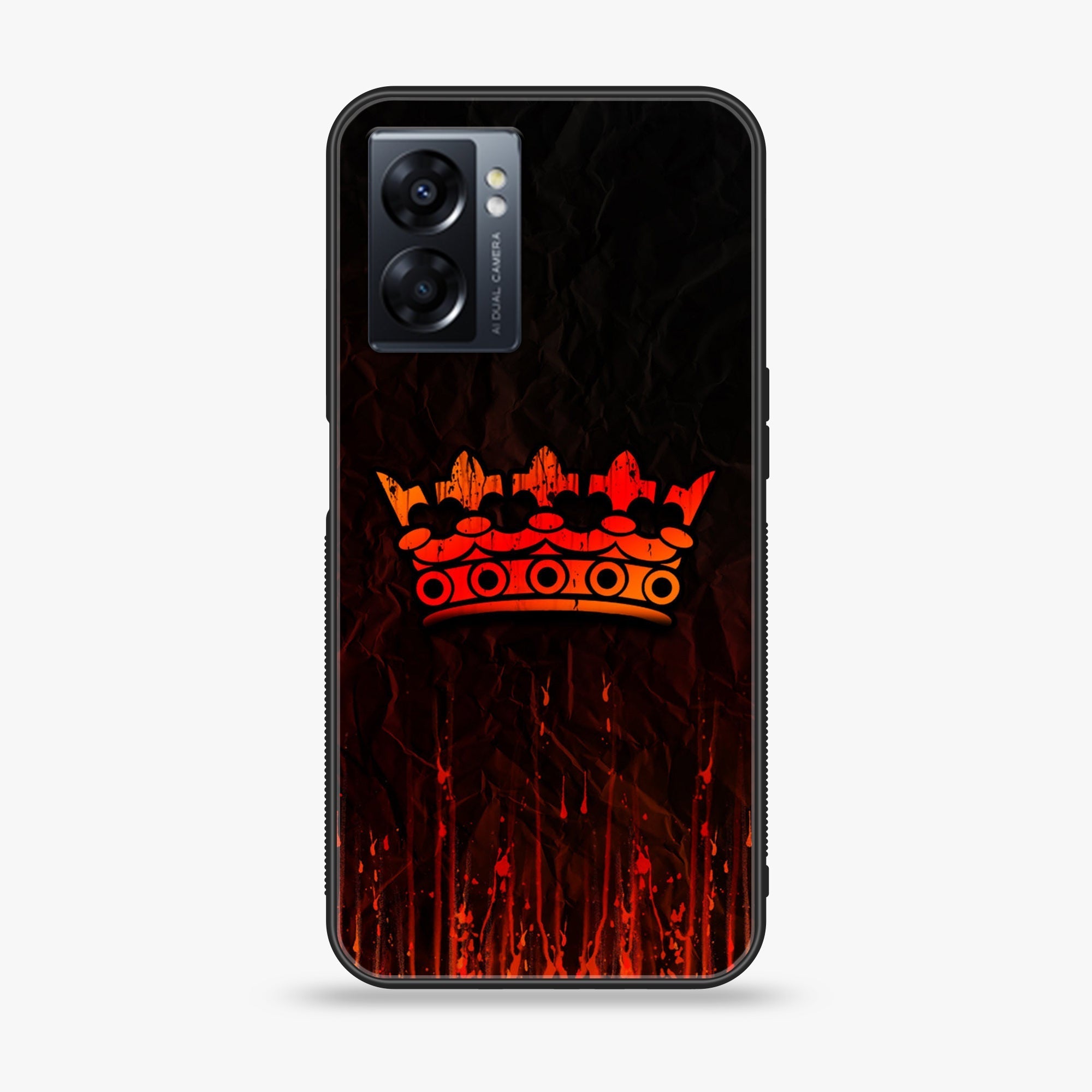 Oppo A77 4G - King Series V 2.0  - Premium Metal Printed soft Bumper shock Proof Case