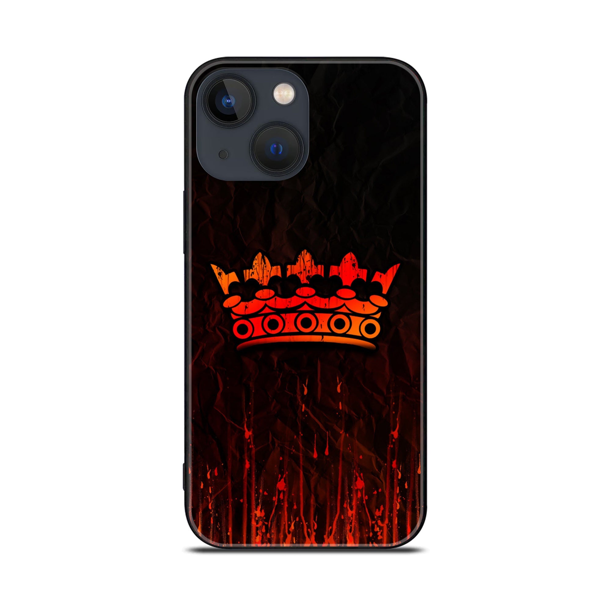 iPhone 14 - KING series  v2.0 - Premium Printed Glass soft Bumper shock Proof Case