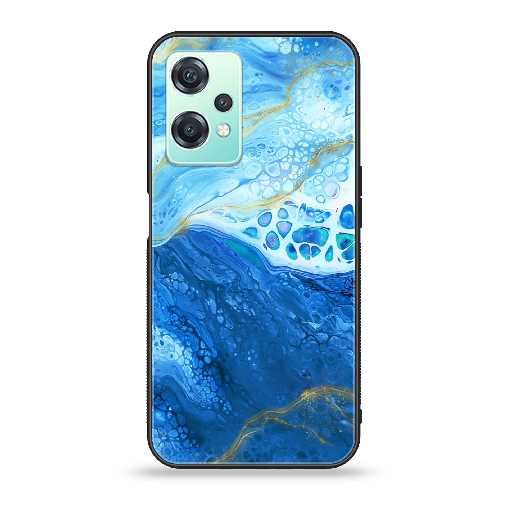 OnePlus Nord CE 2 Lite - Blue Marble Series V 2.0 - Premium Printed Glass soft Bumper shock Proof Case