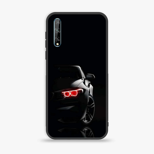 Huawei Y8p - Black Art Design 6 - Premium Printed Glass soft Bumper shock Proof Case CS-24457