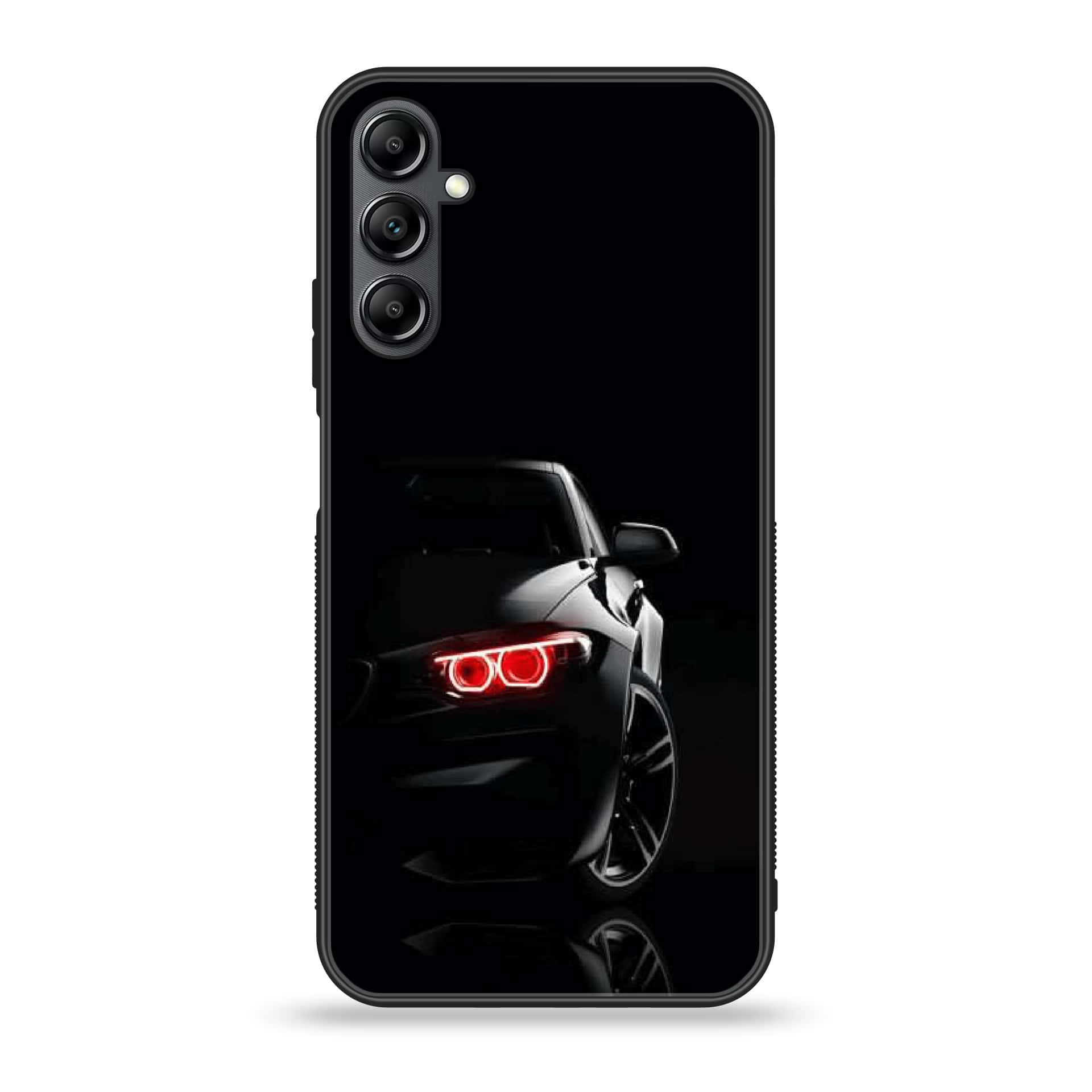 Samsung Galaxy A25 - Black Art Series - Premium Printed Glass soft Bumper shock Proof Case