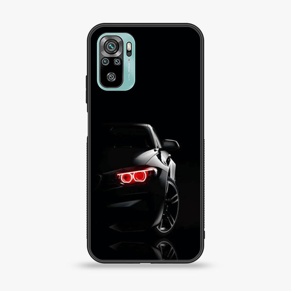 Xiaomi Redmi Note 10 - Black Art Design 6  - Premium Printed Glass soft Bumper shock Proof Case CS-35534