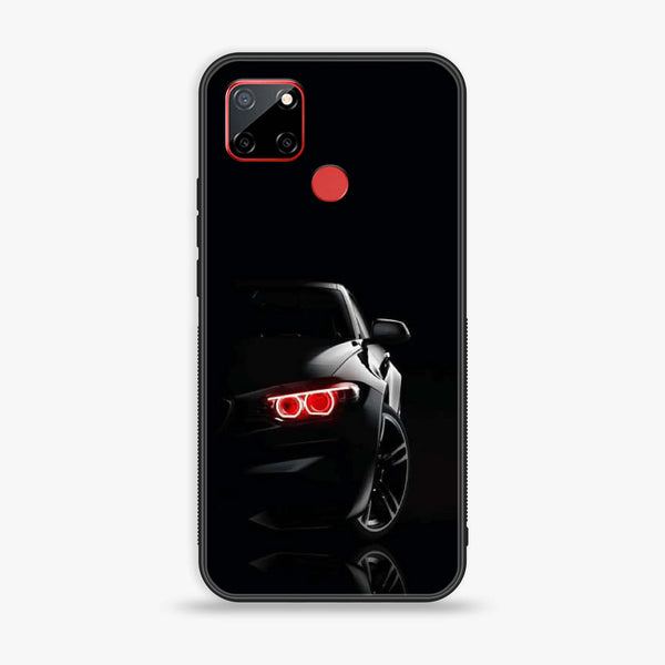 Realme C12/C25/C25s - Black Art Design 6 - Premium Printed Glass soft Bumper shock Proof Case CS-24935