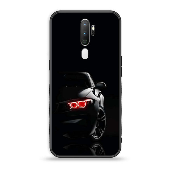 Oppo A5 2020  Black Art  Design 6 Premium Printed Glass soft Bumper shock Proof Case  CS-30432
