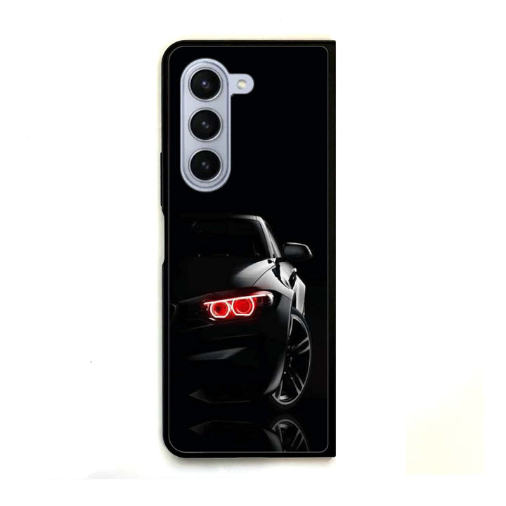 Galaxy Z Fold 5 - Black Art Design 6-  Premium Metal Printed soft Bumper shock Proof Case CS-44733