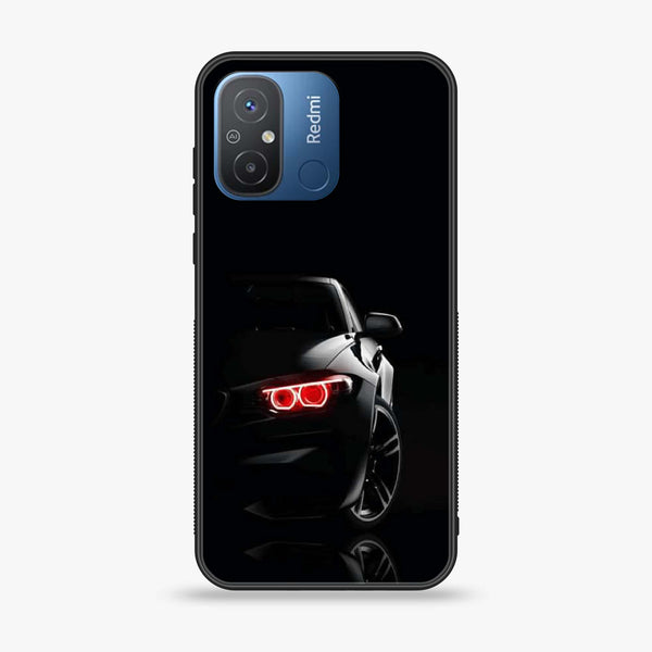 Xiaomi Redmi 12C/Redmi 11A - Black Art Design 6 - Premium Printed Glass soft Bumper shock Proof Case CS-36260