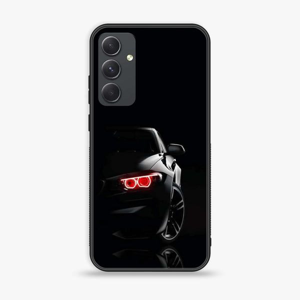 Samsung Galaxy A54 - Black Art Design 6 - Premium Printed Glass soft Bumper shock Proof Case CS-34302