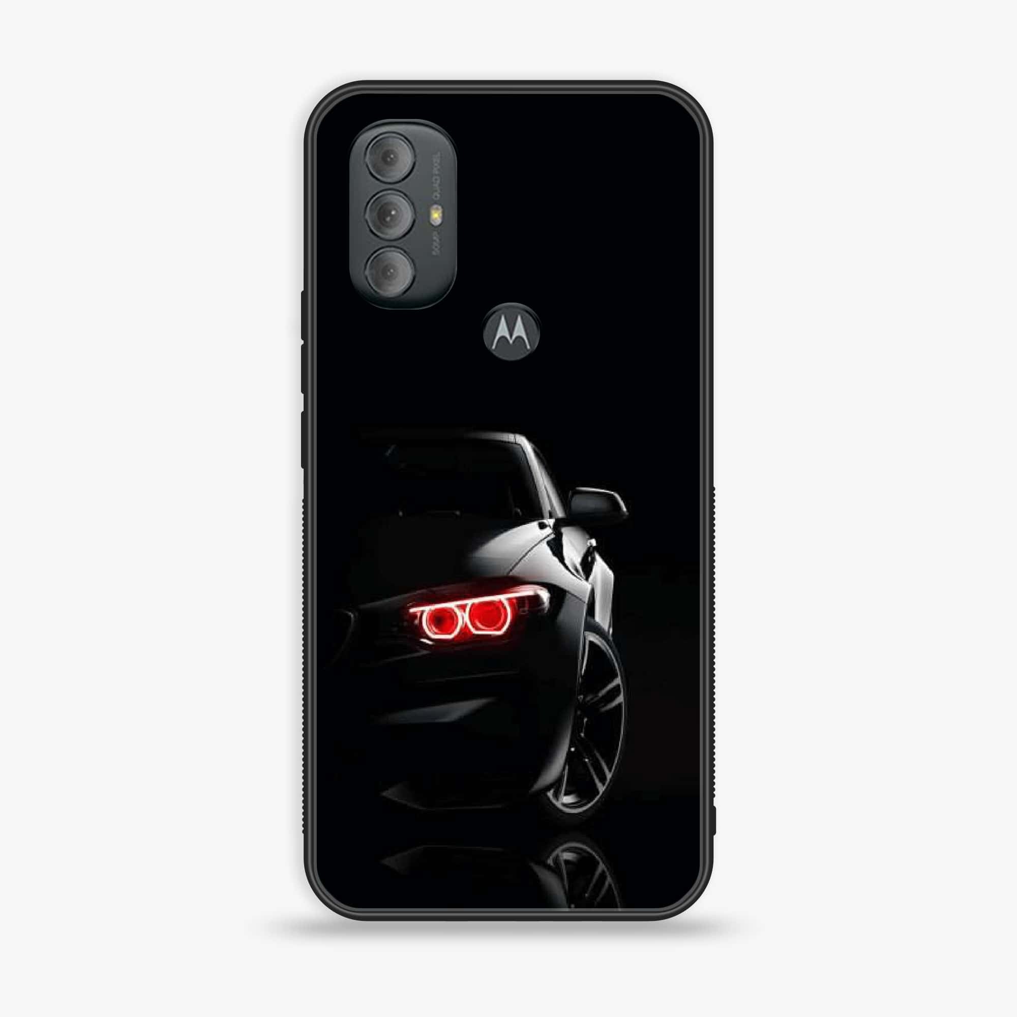 Motorola Moto G Power - Black Art Series - Premium Printed Glass soft Bumper shock Proof Case