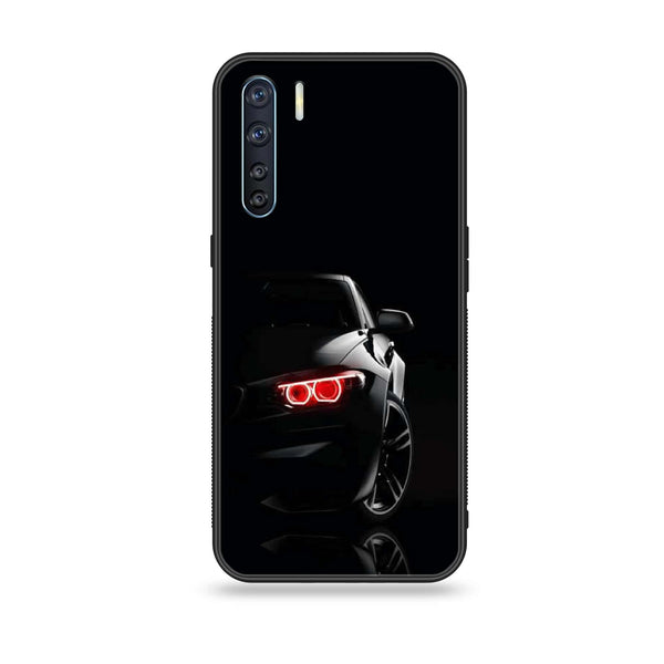 Oppo Reno 3 / OPPO A91 / F15 - Black Art Design 6  - Premium Printed Glass soft Bumper shock Proof Case CS-34878