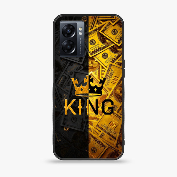 Oppo A77 4G - King Series V 2.0  - Premium Metal Printed soft Bumper shock Proof Case