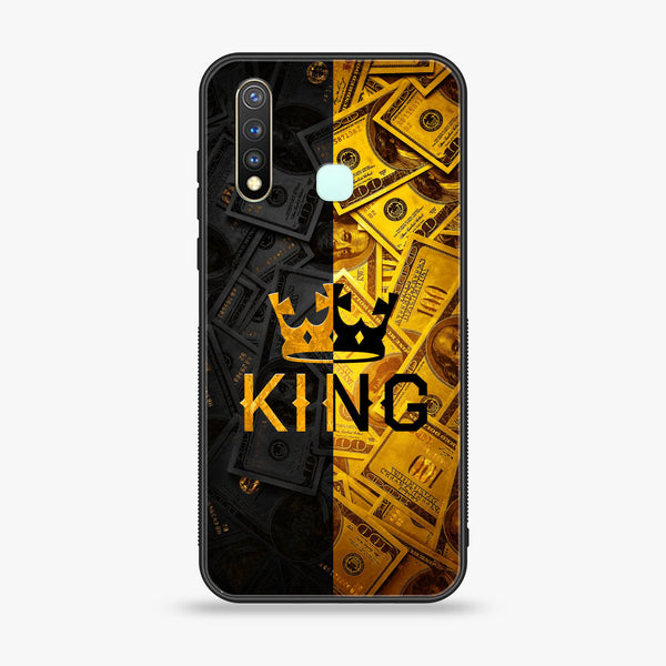 Vivo Y19 King Series V 2.0 Premium Printed Glass soft Bumper shock Proof Case