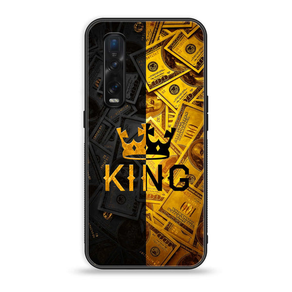 Oppo Find X2 -King Series V2.0 - Premium Printed Glass soft Bumper shock Proof Case