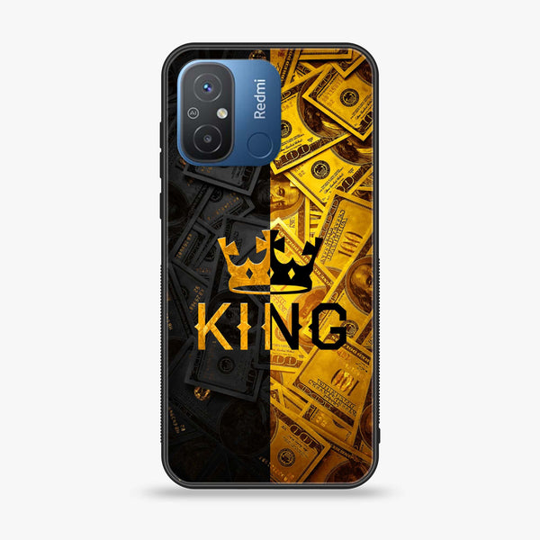 Xiaomi Redmi 12C - King Design 9- Premium Printed Glass soft Bumper shock Proof Case CS-47032