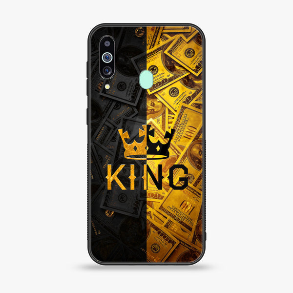 Samsung Galaxy M40s - King Series V 2.0 - Premium Printed Glass soft Bumper shock Proof Case