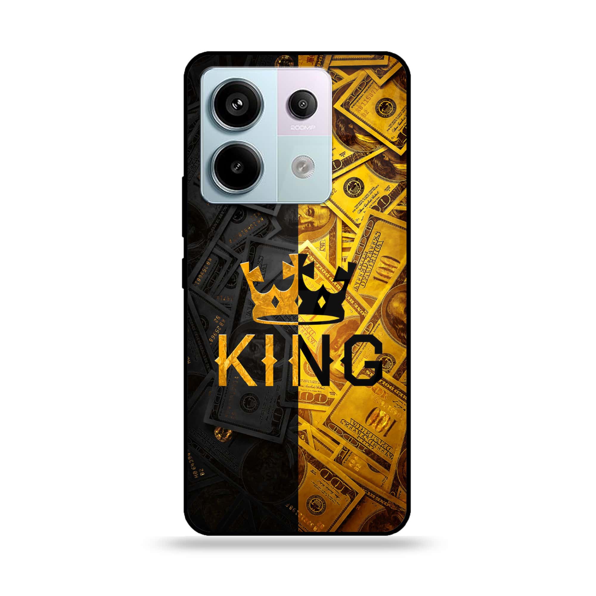 Redmi Note 13 - King Series V 2.0 - Premium Metal Printed soft Bumper shock Proof Case