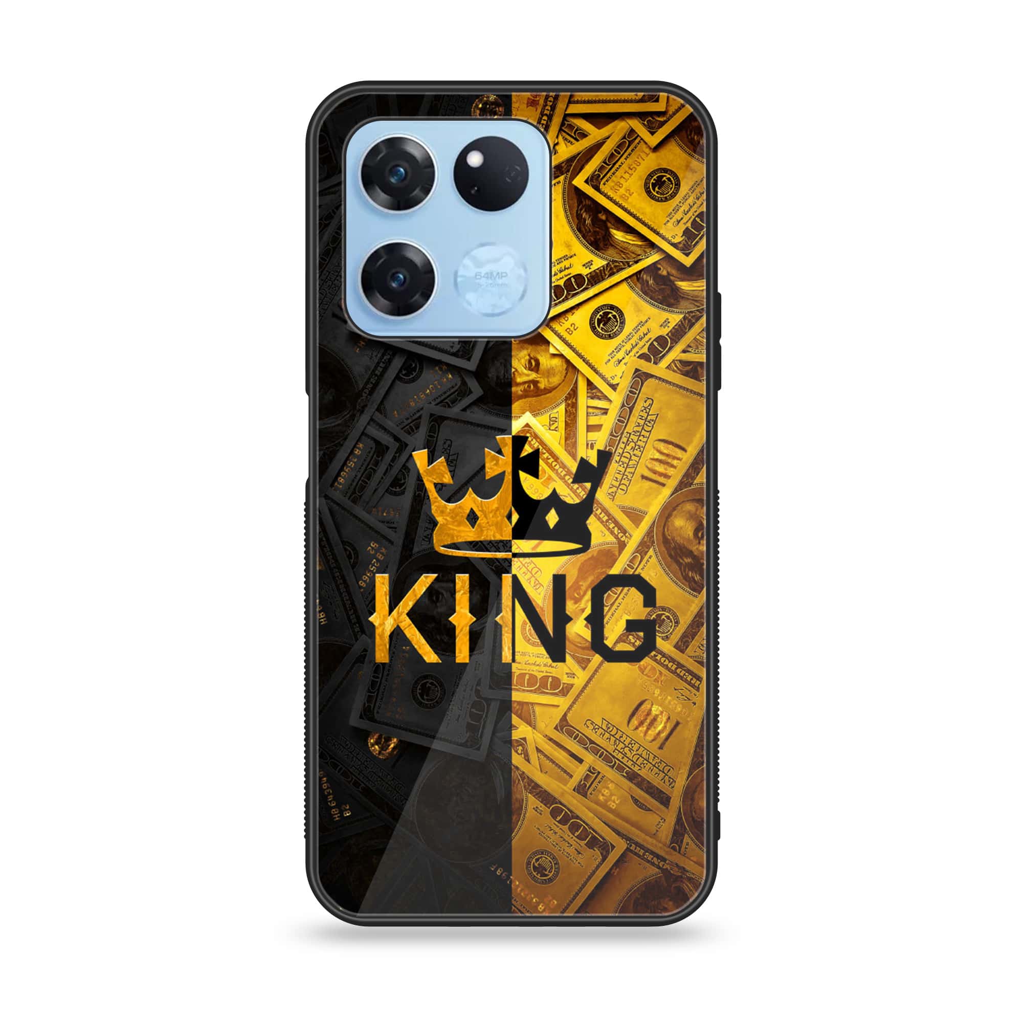 OnePlus Ace Racing - King Series V 2.0 - Premium Printed Glass soft Bumper shock Proof Case