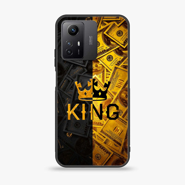 Xiaomi Redmi Note 12S - King V 2.0 Design 9 - Premium Printed Glass soft Bumper shock Proof Case CS-12463