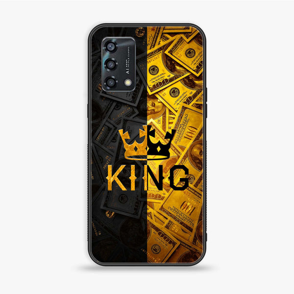Oppo Reno 6 Lite - King Series V 2.0 - Premium Printed Glass soft Bumper shock Proof Case