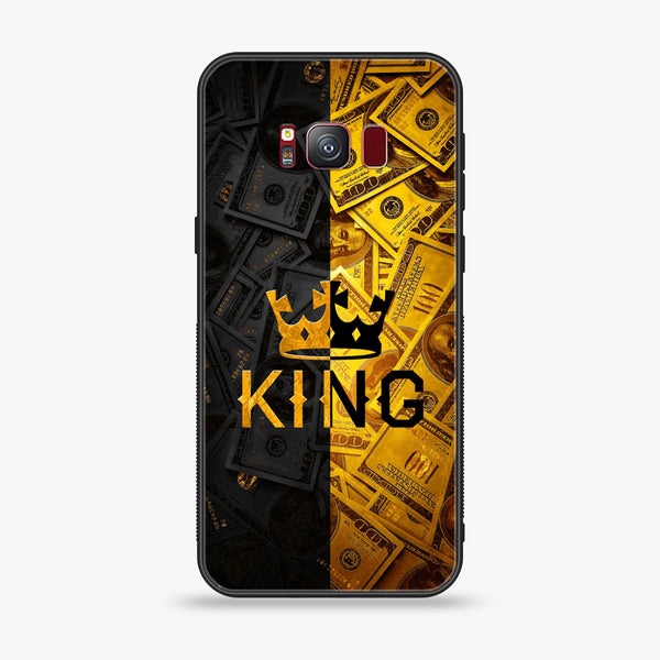Samsung S8 Plus  King series v2.0 Premium Printed Glass soft Bumper shock Proof Case