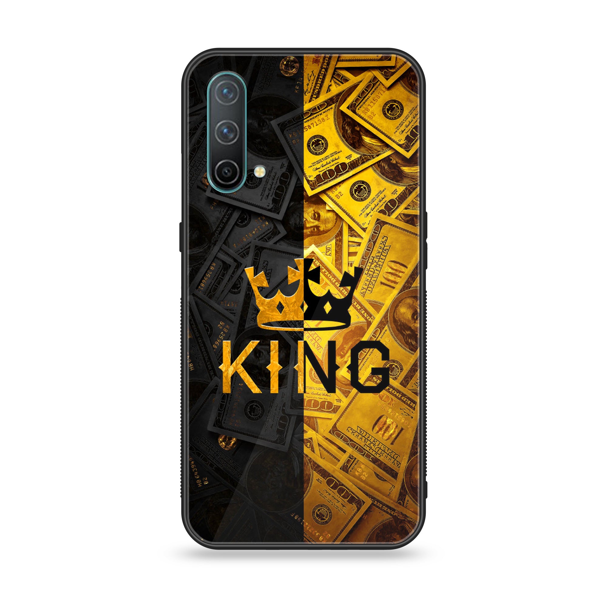 OnePlus Nord CE 5G - King Series V 2.0 - Premium Printed Glass soft Bumper shock Proof Case