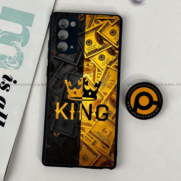 Samsung Galaxy Note 20 - King Series V 2.0 - Premium Printed Glass soft Bumper shock Proof Case