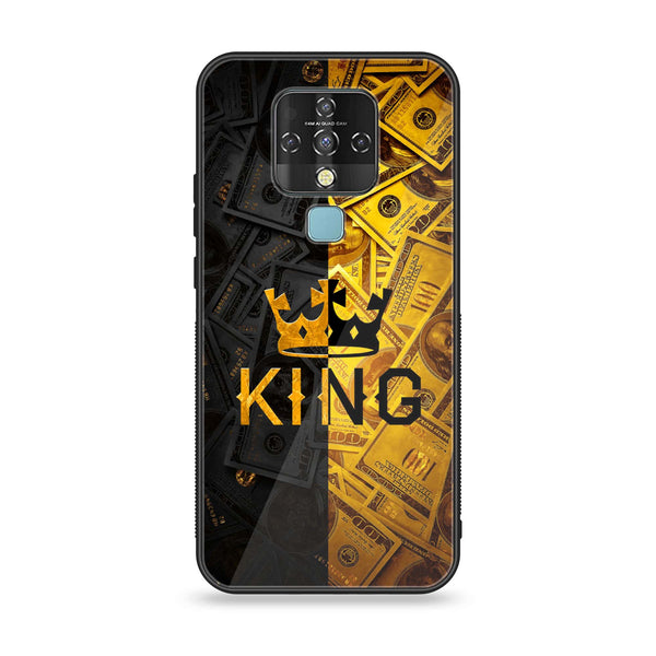 Tecno Camon 16 - King Design 9 - Premium Printed Glass soft Bumper shock Proof Case CS-14035 CS-15522